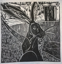 Load image into Gallery viewer, Hare listening at Audley Castle