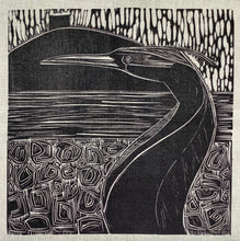 Load image into Gallery viewer, Heron Observing at Strangford Lough