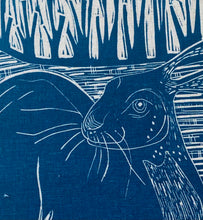 Load image into Gallery viewer, Wild Flowers, Wild Hare and Coppiced Trees